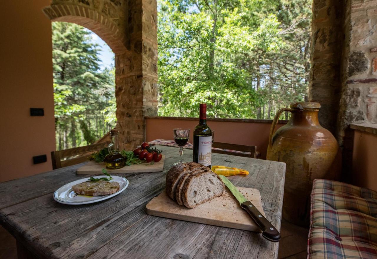 Podere Mocai - Cottage Nel Bosco Montieri Dış mekan fotoğraf